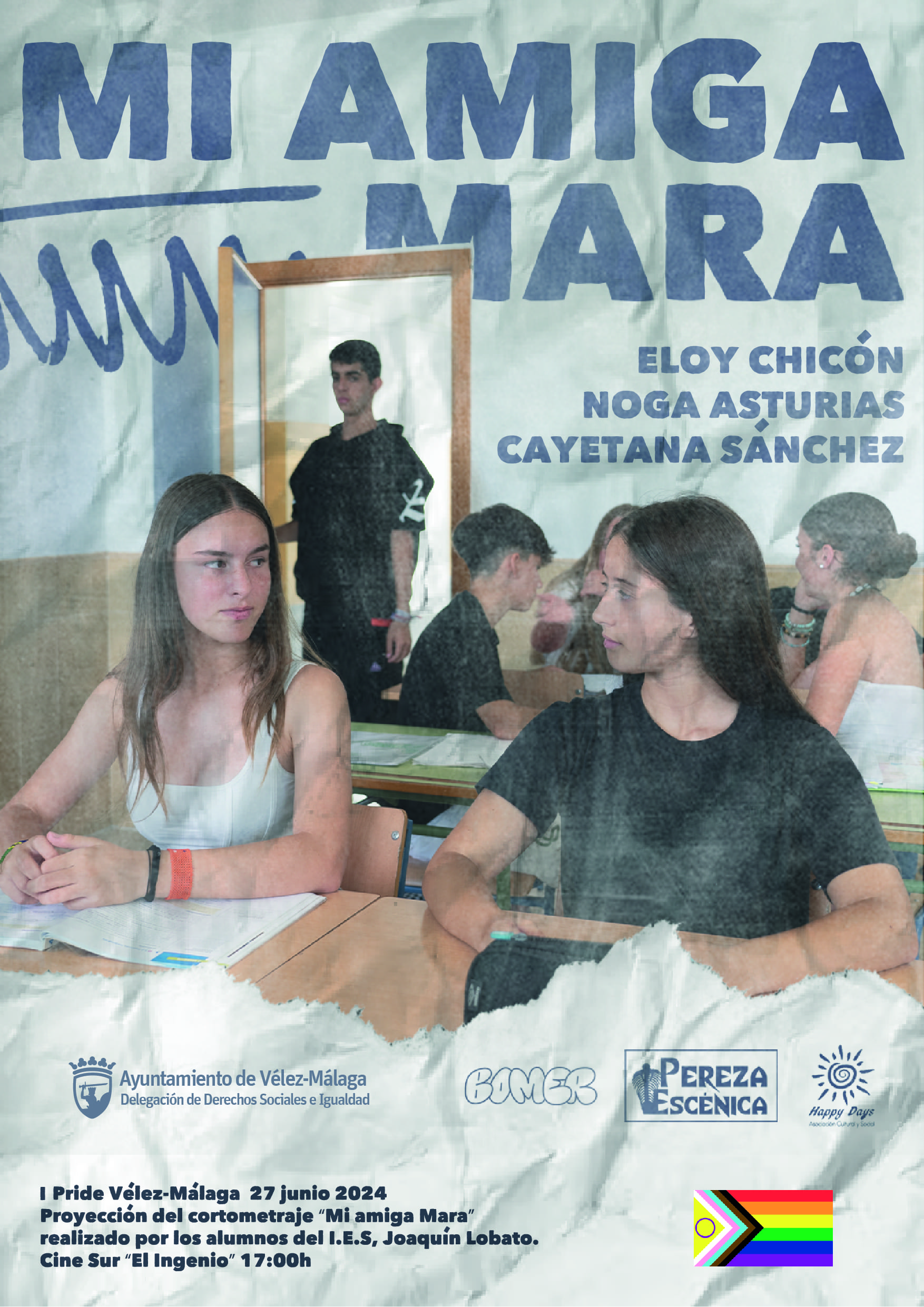 Cartel cortometraje Mi amiga Mara IES